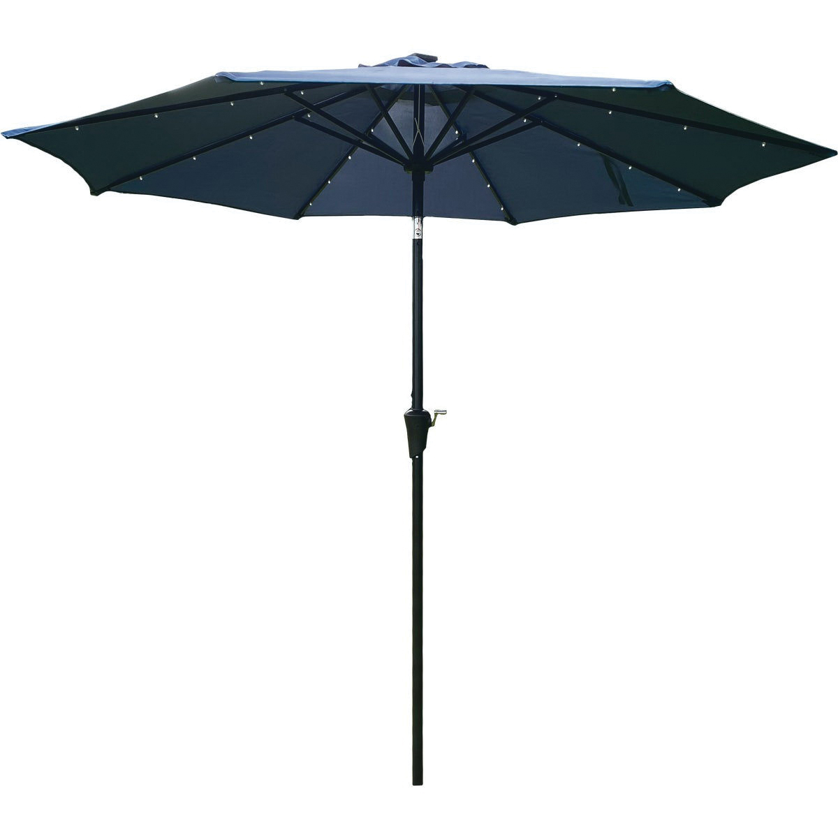 Outdoor Expressions 835227 Patio Umbrella with Solar LED Lights, 74.8 in H, 108 in W Canopy, Octagonal Canopy