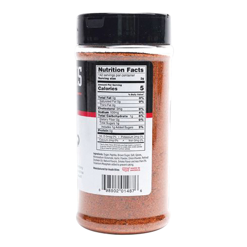 BBQ Rub Shaker, Heath Riles BBQ, Sweet, 10 oz - 3