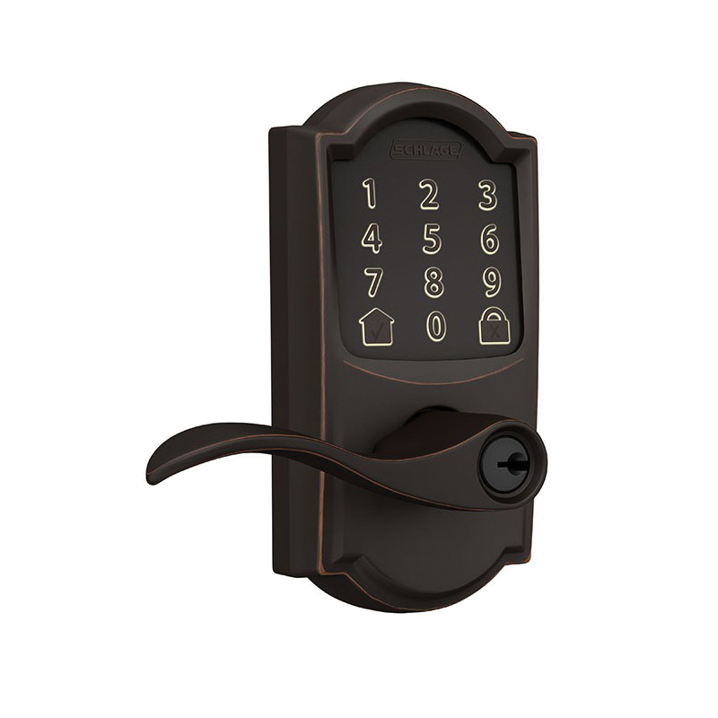 Encode FE789WBV CAM 716 A Smart Wi-Fi Lever With Camelot Trim, Aged Bronze, Commercial, 1 Grade, Yes
