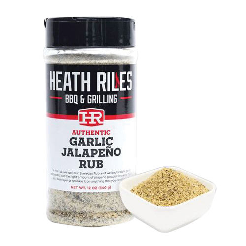 BBQ Rub Shaker, Heath Riles BBQ, Garlic Jalapeno, 12 oz - 2