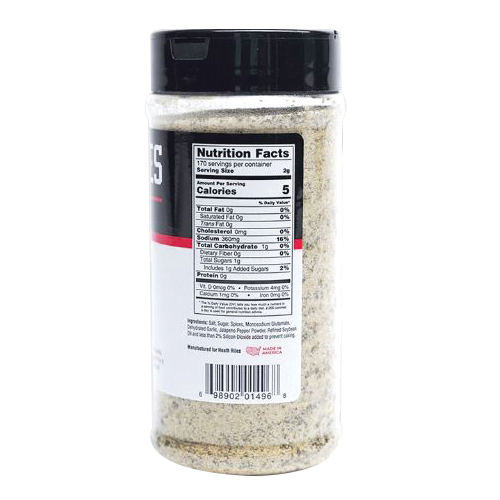 BBQ Rub Shaker, Heath Riles BBQ, Garlic Jalapeno, 12 oz - 3