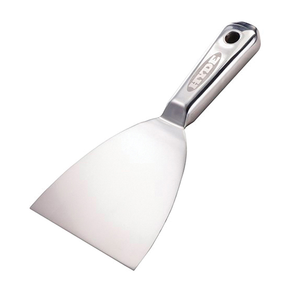 Full-Metal Joint Knife, Hyde, 4 in W Blade, Stainless Steel Blade, Flexible Blade, Hammer Head Handle - 3