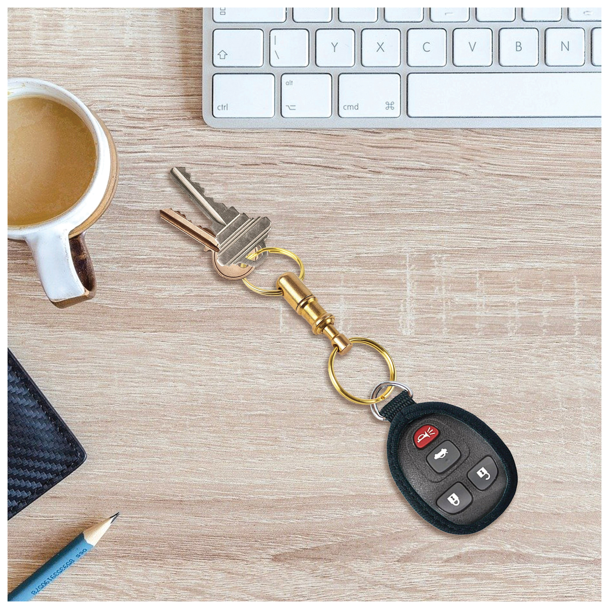 Lucky Line 70601 Quick Release Key Holder, Aluminum, Assorted