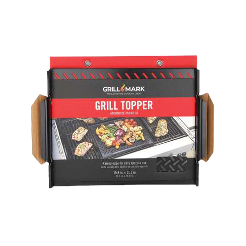 00123ACE Grill Topper, Steel, Gray