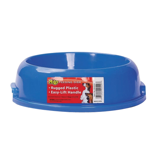 00203H Dog Feeding Bowl, L, 28 oz Volume, Plastic