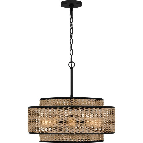 Teton Pendant Light, Quoizel, 5-Light, Black - 3