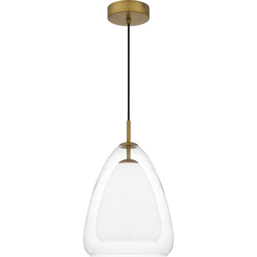 Aero Mini Pendant Light, Quoizel, 1-Light, Brass - 2