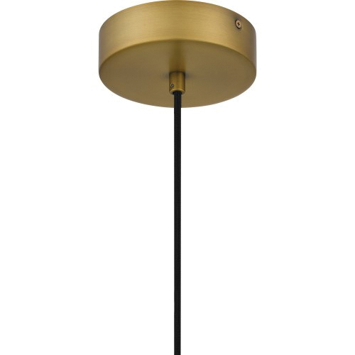 Aero Mini Pendant Light, Quoizel, 1-Light, Brass - 3