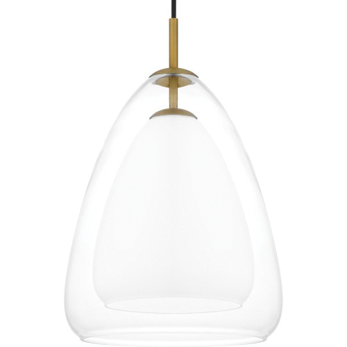 Aero Mini Pendant Light, Quoizel, 1-Light, Brass - 4