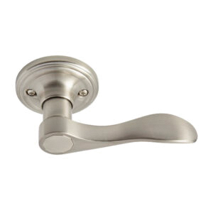 Lombard Series 64915SN Handle Set Trim Lever, Satin Nickel, Lever Handle, Metal, Reversible Hand, 3 Grade