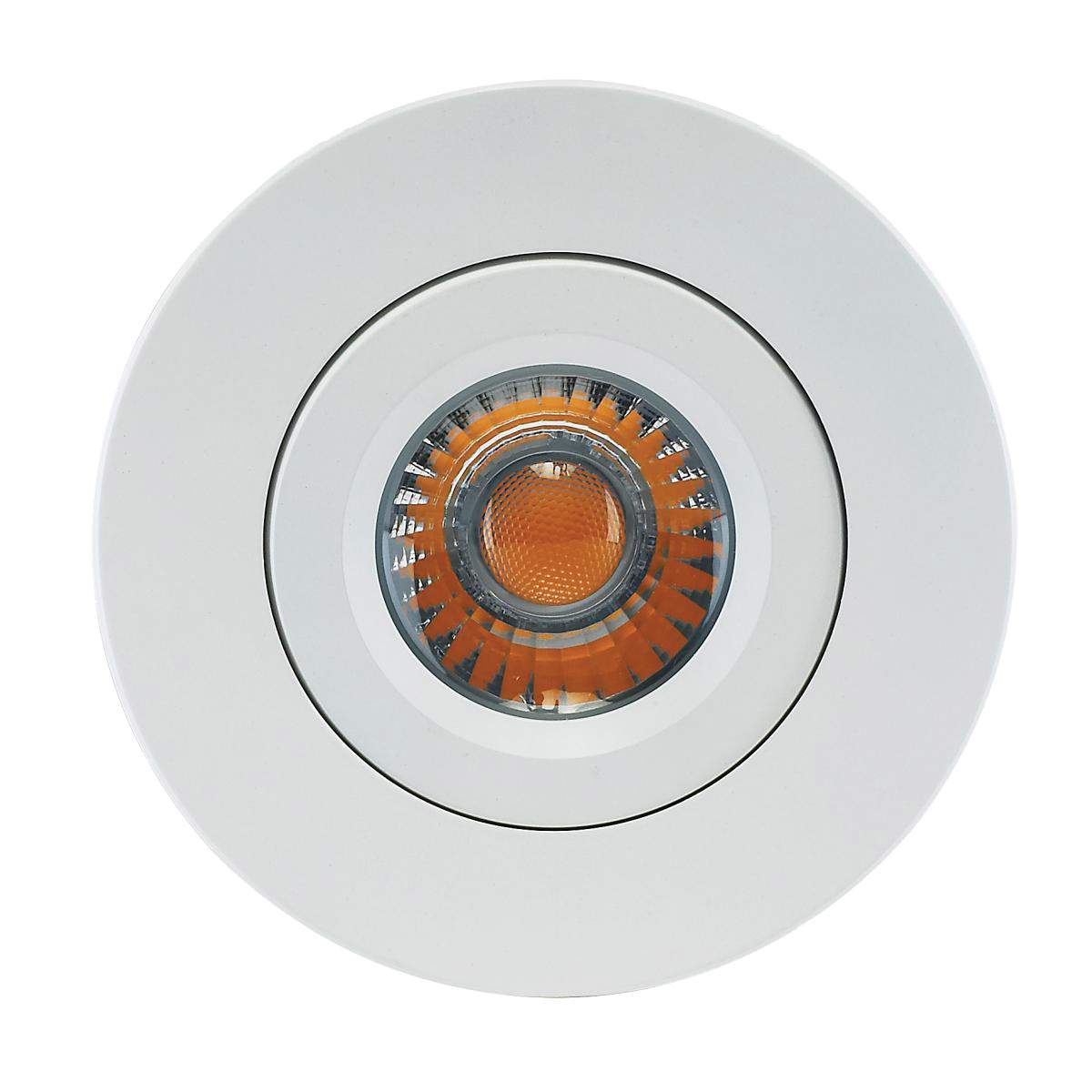 LED Downlight, Satco, Direct Wire, 4 in, Gimbaled, 75 Watt Equivalent, 850 Lumens, CCT, White - 2