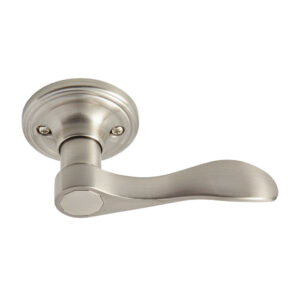 Lombard Series 64315SN Dummy Door Lever, Lever Handle, Satin Nickel, 1 in Thick Door, Metal, 2-5/8 in Dia Rose/Base