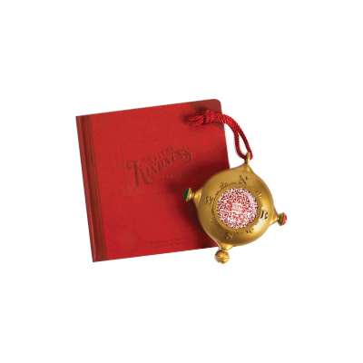 Demdaco 2020230445 Christmas Ornament, 5-1/2 in H, Santa's Kindness, Nylon/Paper/Paperboard/Plastic, Gold/Red - 2