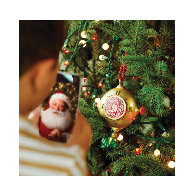 Demdaco 2020230445 Christmas Ornament, 5-1/2 in H, Santa's Kindness, Nylon/Paper/Paperboard/Plastic, Gold/Red - 5