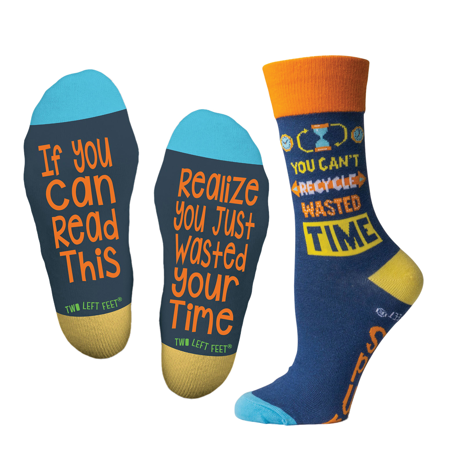 Two Left Feet Wasted Your Time Series TLF7-S-WYT Crew Soc