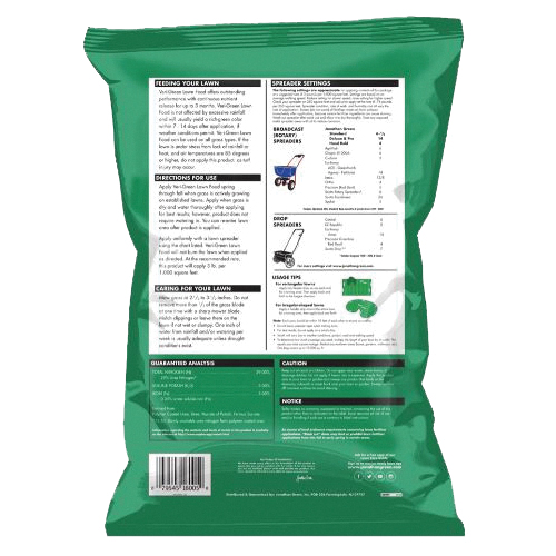 Lawn Fertilizer, Jonathan Green, Veri-Green 15 lb, Bag, Granular, 29-0-3 N-P-K Ratio - 2