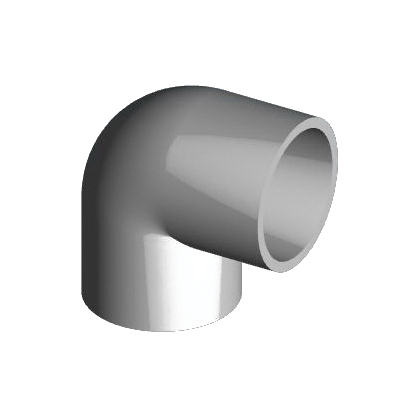 035525 Elbow, 2-1/2 in, Socket, 90 deg Angle, PVC, White, SCH 40 Schedule, 300 psi Pressure