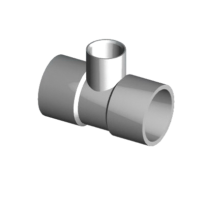 IPEX 435874 Reducing Tee, 1-1/2 x 1-1/2 x 3/4 in, Socket x Socket x FNPT, PVC, SCH 40 Schedule, 330-480 psi Pressure