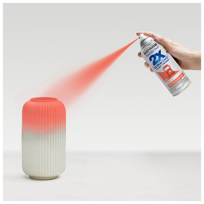 Painter's Touch 2X Ultra Cover 334052 Spray Paint, Gloss, Coral, 12 oz Aerosol Can - 2