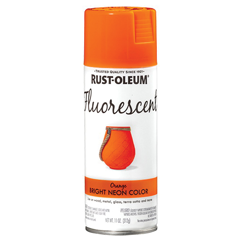 342568 Specialty Paint, Flat/Matte, Fluorescent Orange, 11 oz, Aerosol Can