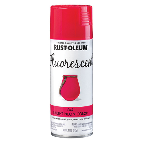 342569 Specialty Paint, Flat/Matte, Fluorescent Pink, 11 oz, Aerosol Can