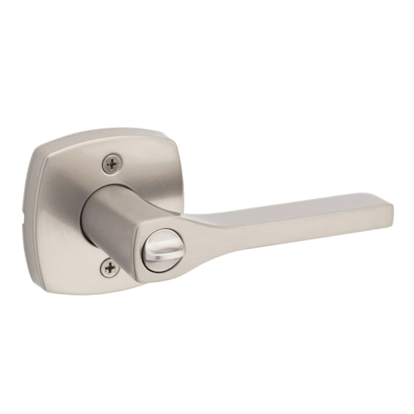 Entry Door Handle, Weiser, Lever Handle, Satin Nickel, Zinc - 2