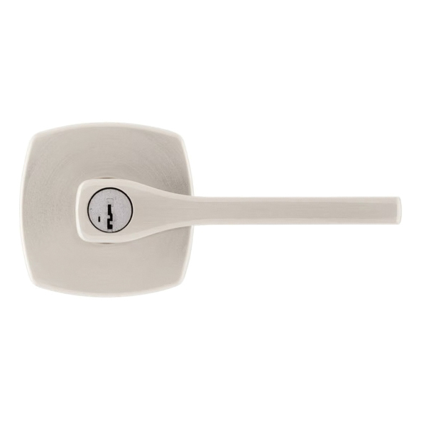 Entry Door Handle, Weiser, Lever Handle, Satin Nickel, Zinc - 3