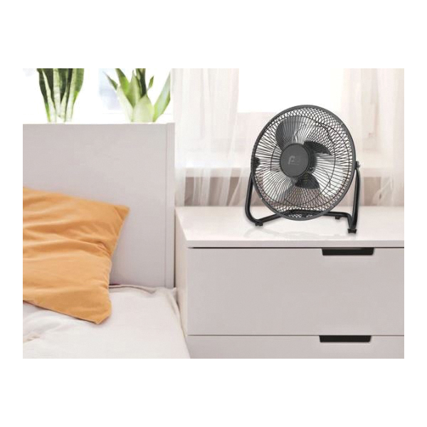 High-Velocity Fan, Perfect Aire, 115 V, 9 in Dia Blade, 3-Blade, 2-Speed, 450 cfm Air - 3