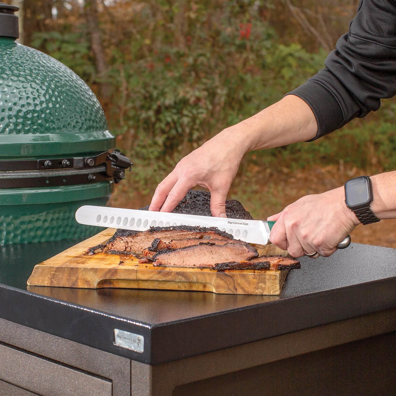 Big Green Egg 128805 Brisket Slicing Knife With Protective Cover, Stainless Steel Blade, Comfort Grip Handle, 12 in OAL - 4