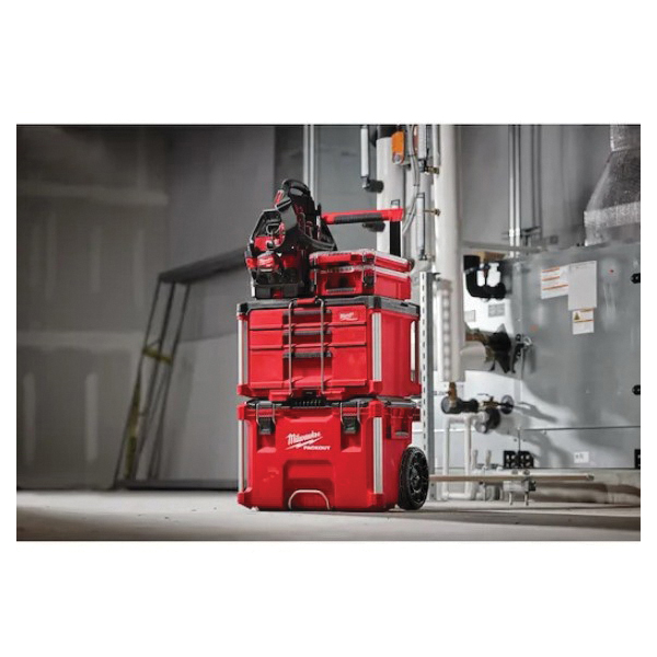 Milwaukee PACKOUT 48-22-8447 Toolbox, 50 lb, Polypropylene, 16.3 in L x 22.2 in W x 14.3 in H Outside, 3-Drawer - 4
