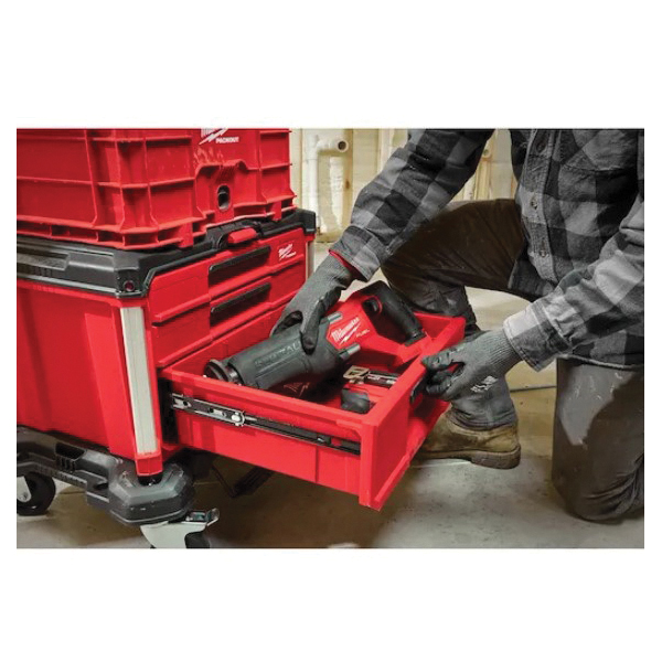 Milwaukee PACKOUT 48-22-8447 Toolbox, 50 lb, Polypropylene, 16.3 in L x 22.2 in W x 14.3 in H Outside, 3-Drawer - 5