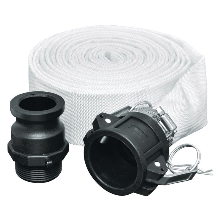 DEWALT DXWP69646 Discharge Hose Kit, 1-1/2 in ID, 25 ft L, Cam-Lock, Polyester/PVC
