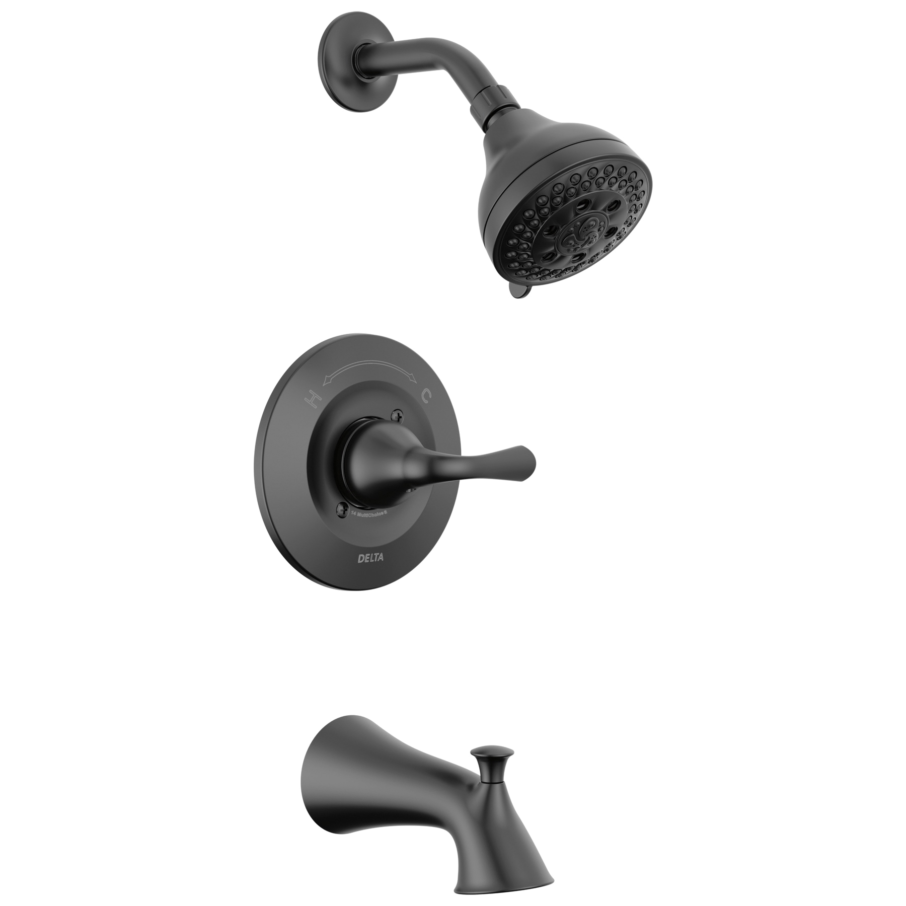 Delta Lampard 144764-BL Tub and Shower Faucet, 2 gpm Show