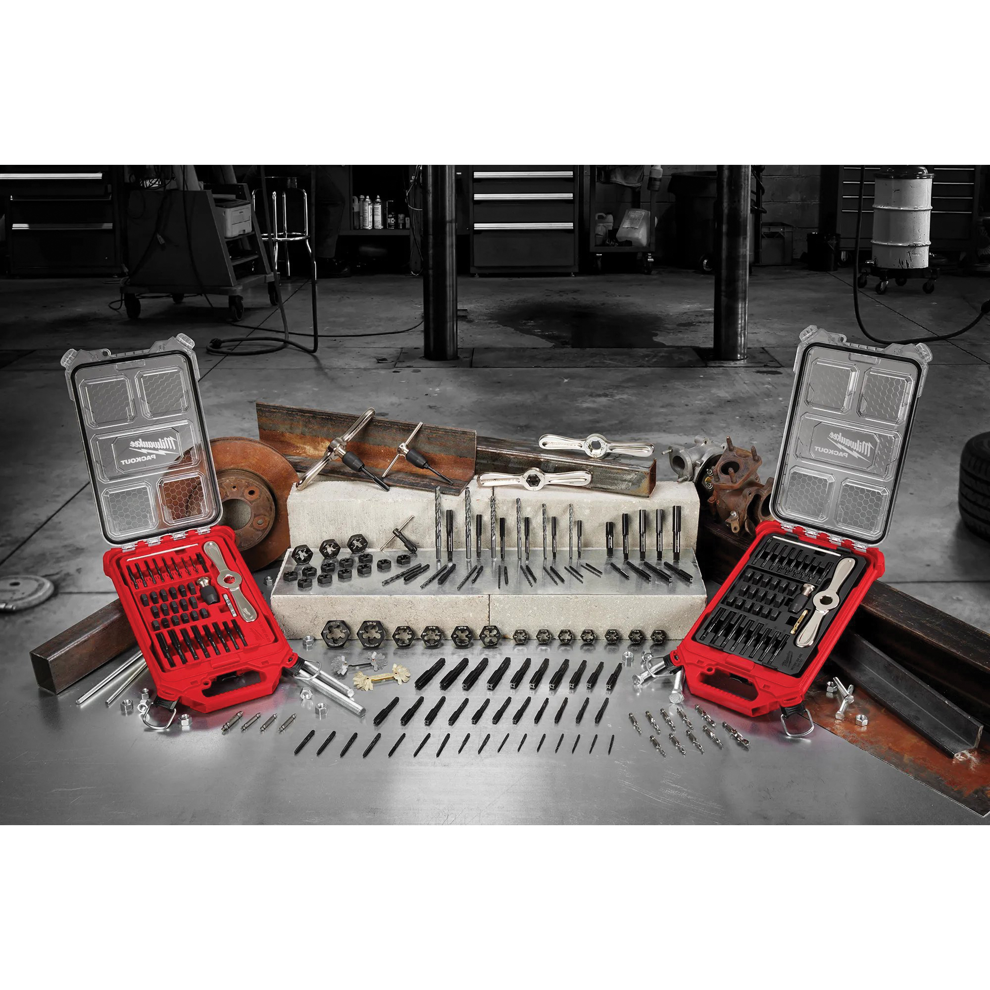 Milwaukee 49-22-5602 Tap and Die Set, 15-Piece, Metal, Black Oxide - 4