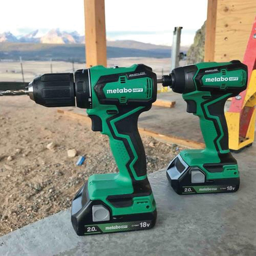 Metabo HPT KC18DDXSM Cordless Driver and Impact Drill Kit, Battery Included, 2 Ah, 18 V, Lithium-Ion - 3