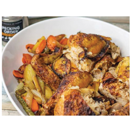 Seasoning Rub Pecking Order, Casa M Spice Co, for all your poultry 4.5 oz. - 3
