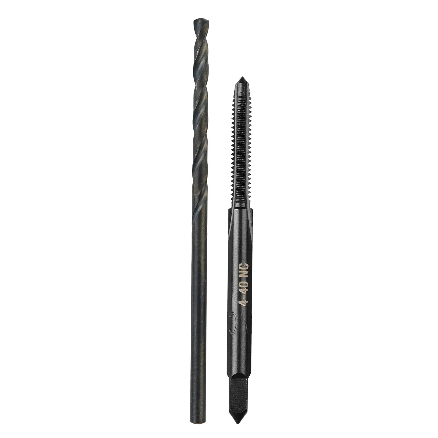 Milwaukee 49-57-5508 Drill and Tap Bit, HCS, Black Oxide, Specifications: #4-40 NC Straight Flute Plug Tap, #43 Drill - 2