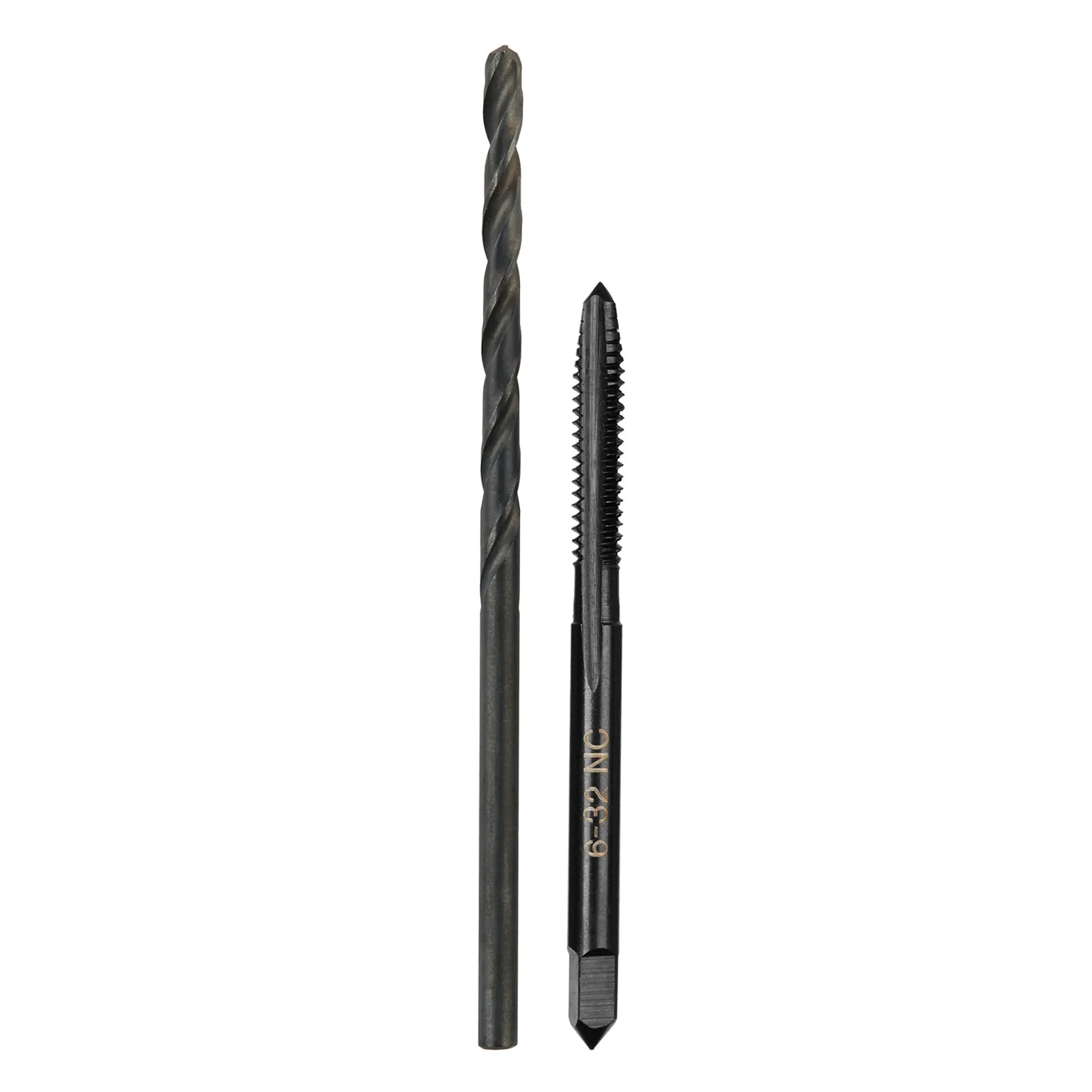 Milwaukee 49-57-5515 Drill and Tap Bit, HCS, Black Oxide, Specifications: #6-32 NC Straight Flute Plug Tap, #36 Drill - 5