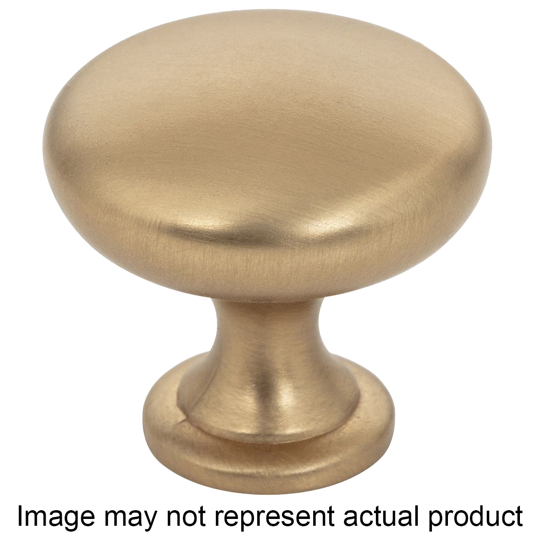 K778BG-4 Mushroom Knob, 1-1/8 in Projection, Zinc, Brushed Gold