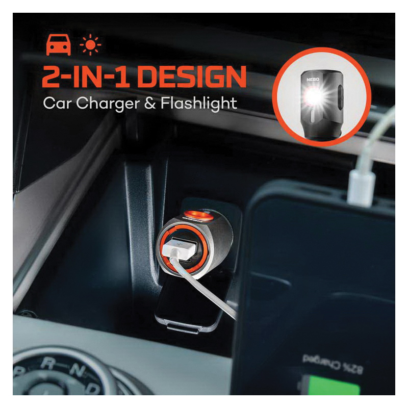 2-In-1 Flashlight, Nebo, Transport, 700 mAh, Lithium-Ion Battery, LED Lamp, 400 Lumens, 30 s Run Time - 2