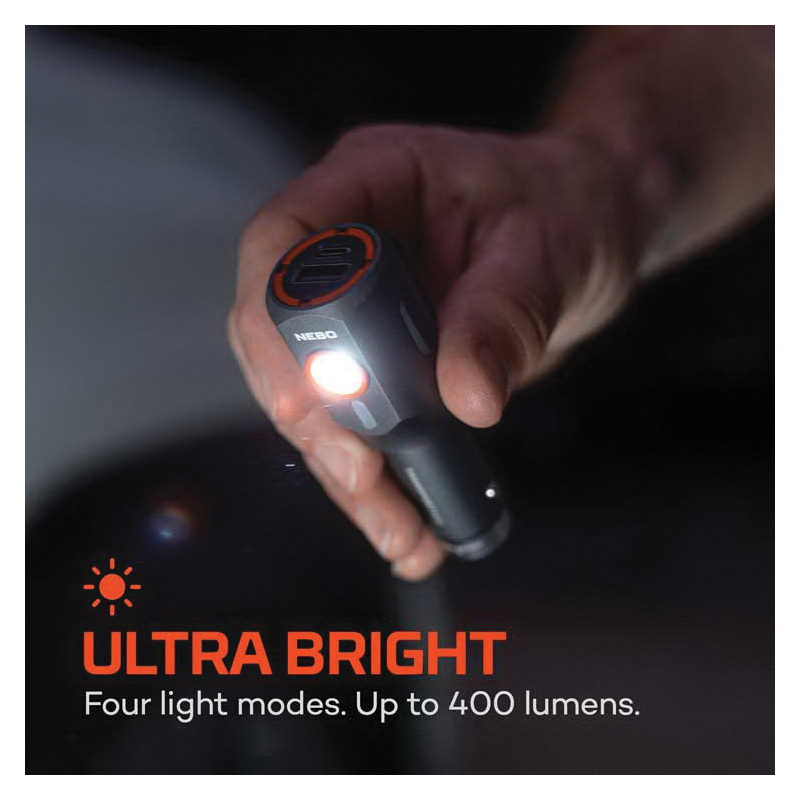 2-In-1 Flashlight, Nebo, Transport, 700 mAh, Lithium-Ion Battery, LED Lamp, 400 Lumens, 30 s Run Time - 3