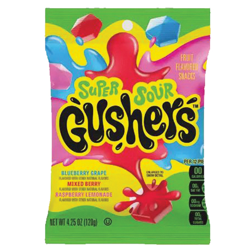 Gushers 1020191 Candy, Blueberry Grape, Mixed Berry, Rasp