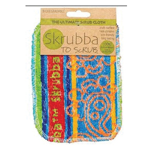 wet-it! SKR1401 wet-it! Skrubba Series SKR1401 Scrub Cloth, 6-3/4 in L, 4-3/4 in W, Cotton - 1
