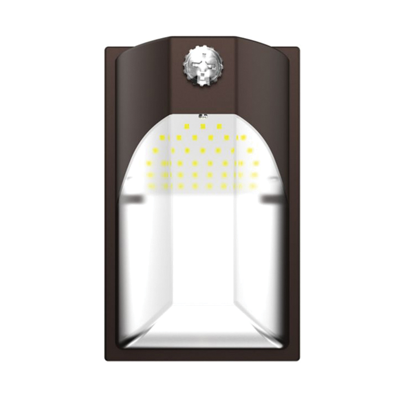 EWP EWP15FSDBZ Entry Wall Pack, 120 V, 12 W, LED Lamp, 1659 Lumens, 5000 K Color Temp, Polycarbonate Fixture