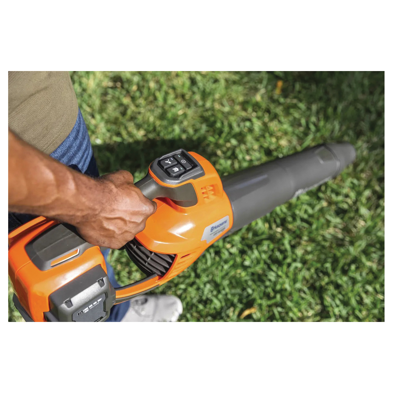 Husqvarna 970 56 99-04 Leaf Blaster, Battery Included, 7.5 Ah, 40 V, Lithium-Ion, 800 cfm Air