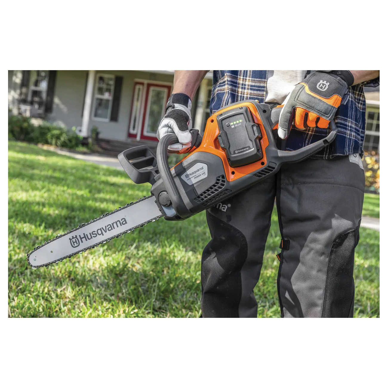 Husqvarna 970 60 12-02 Brushless Chainsaw, Battery Included, 7.5 Ah, 40 V, Lithium-Ion, 18 in L Bar, 3/8 in Pitch