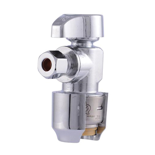 Max UR23336 Ball Valve, 1/2 x 1/4 in Connection, Push-to-Connect x Compression, 125 psi Pressure