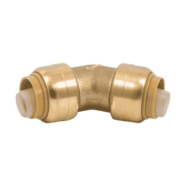 UR648A Pipe Elbow, 1/2 in Push-to-Connect, 45 deg Angle, DZR Brass, 200 psi Pressure