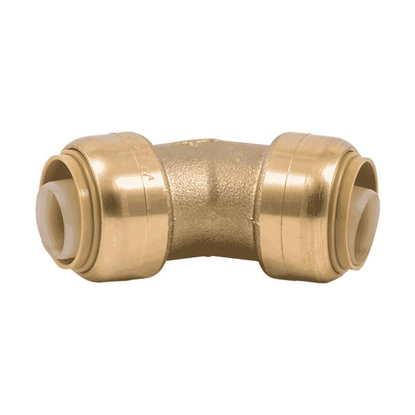 UR656A Pipe Elbow, 3/4 in Push-to-Connect, 45 deg Angle, DZR Brass, 200 psi Pressure