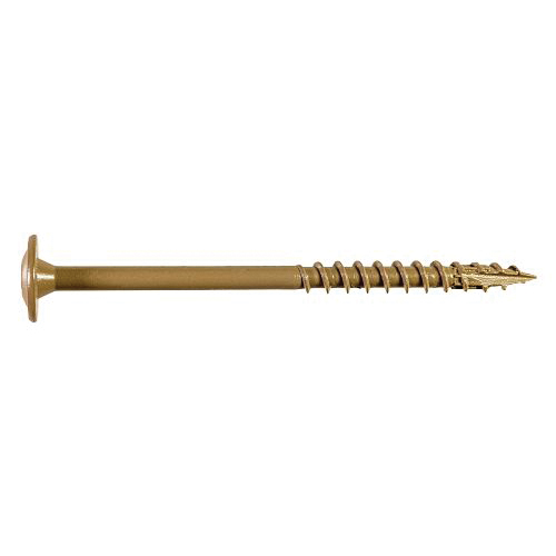 CBT08112R300 Construction Screw, #8 Thread, 1-1/2 in L, Serrated Thread, Wafer Head, 300